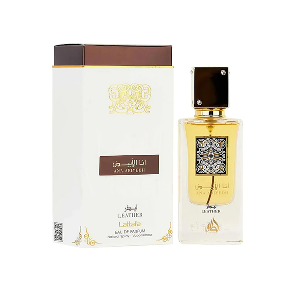 Lattafa I Am White Ana Abiyedh Leather Eau De Parfum - 60 Ml Unisex .