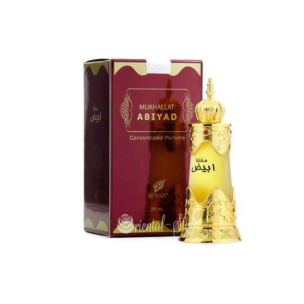 Afnan Mukhallat Abiyad Concentrated Perfume Oil (Attar) 20ml For Men & Women