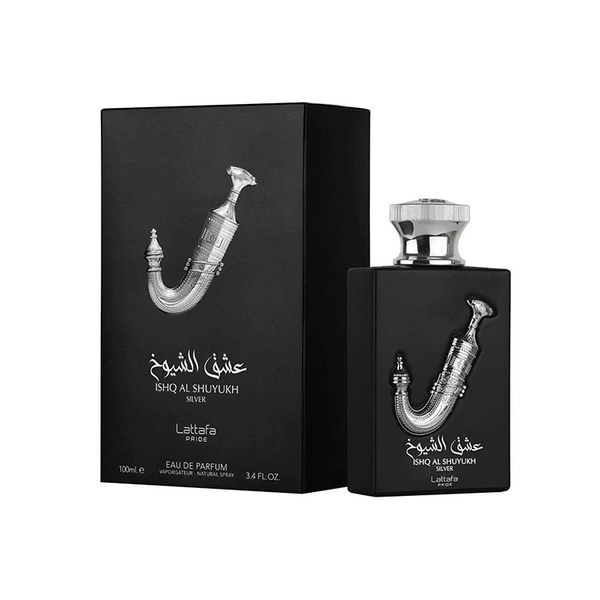 Lattafa Pride Ishq Al Shuyukh Silver EDP 100ml For Men And Women .