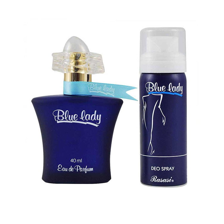 Rasasi Blue Lady Perfume EDP 40 Ml With 50ml Deodorant.