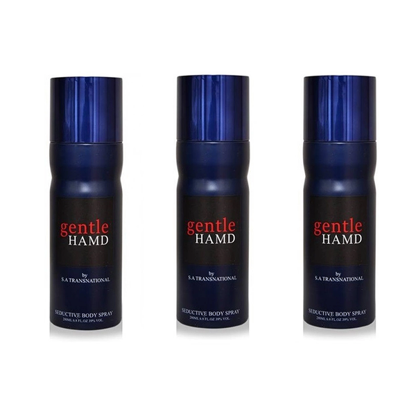 HAMD GENTLE PACK OF 3 Deodorant Spray - For Men & Women  (600 ml, Pack of 3)